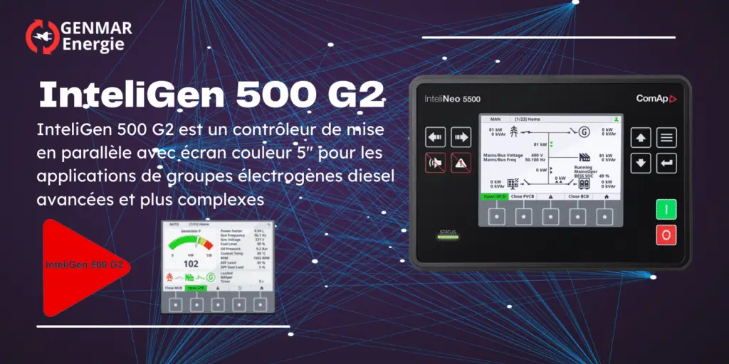 le Contrôleur InteliGen 500 G2 de ComAp